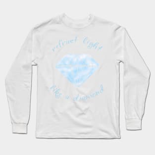 Refract Light Like a Diamond - Pastel Blue Long Sleeve T-Shirt